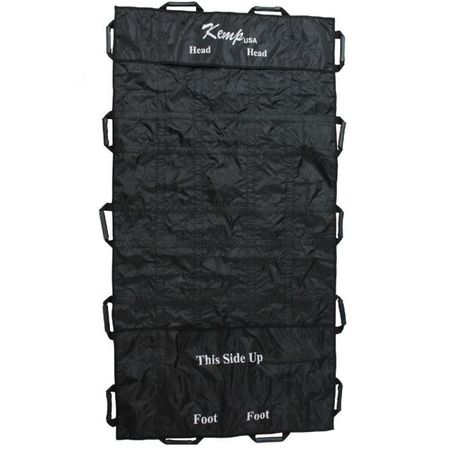 KEMP USA Premium Patient Carry Sheet, Black 10-986-BLK